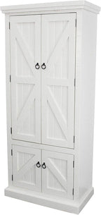 American Heartland Rustic Double Door Pantry, Bright White