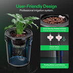 VIVOSUN DWC Hydroponics Grow System with Top Drip Kit 4 Buckets