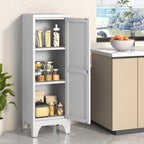 Coolsun 46" H Metal Pantry Cabinet, Metal Storage Locker with Door and 2 Adjustable Shelves, Food Pantry Cabinet for Living Room, Dining Room, Home Office