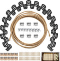AHIER 25" 4 Pack Couch Spring Repair Kit, Sofa Supports for Sagging Cushions Upholstery Springs Seat Repair Replacement Kits - Includes 20ft Steel Stay Wire with 20 Clips, 10 Spring Clips, 40 Nails