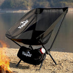 Camping Chair, Lightweight Folding Backpacking Hiking Chair, Compact Portable 330 lbs Capacity，Gifts for Men (Black -1pack
