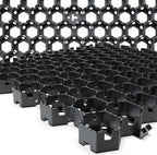 Vodaland Permeable HexPave System - Grass & Gravel Pavers - 100% Recycled PPE Plastic, Handles 27,000 lbs, 1" Depth, 65 s.f / 22 Units