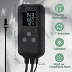 DIGITEN Waterproof Temperature Controller DTC310 Digital Temperature Controller Aquarium Temperature Controller Greenhouse Thermostat for Heater 10A Outdoor Heat Mat Thermostat Controller for Seedling