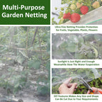 Ultra Fine Garden Netting, 4x25Ft Mesh Plant Netting Pest Barrier for Garden Protection Row Cover Raised Bed Screen Mesh Greenhouse Mosquito Net, Protecting Tree Plants Vegetable Flowers Fruits