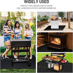 48" x 90" Extra Large Under Grill Mat for Outdoor Grill,Double-Sided Fireproof Grill Pad,Indoor Fireplace/Fire Pit Mat,Oil-Proof Waterproof BBQ Protector Mat for Decks and Patios