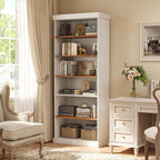 Vyre 70.8" Tall Farmhouse Modular Kitchen Pantry Cabinet, Wooden Storage Hutch with 6-Tier Adjustable Shelves, Set of 3, White