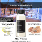 Hotel My Way Diffuser Oil Inspired by The 1 Hotel MiamiBeach - 120 ml 4.06 fl oz - Fragrance Oil Blend Sandalwood, Cedar & Lemon Notes for Aromatherapy Diffusers and Humidifiers