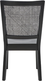 SAFAVIEH Home Collection Margo Coastal Black Dining Chair Set of 2