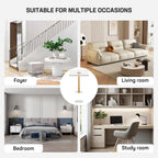 Acrylic Side Table, Acrylic End Table for Living Room Bedroom, Square Modern Side Tables with Brushed Brass Metal Support, Small Clear Drink Table/Nightstand (2pcs)