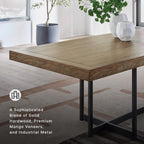 Signature Design by Ashley Tomtyn Casual Self Storing Leaf Dining Extension Table with Trestle Base, Light Brown