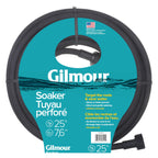 Gilmour Round Soaker Hose 3/8" x 25 ft with Heavy Duty Couplings