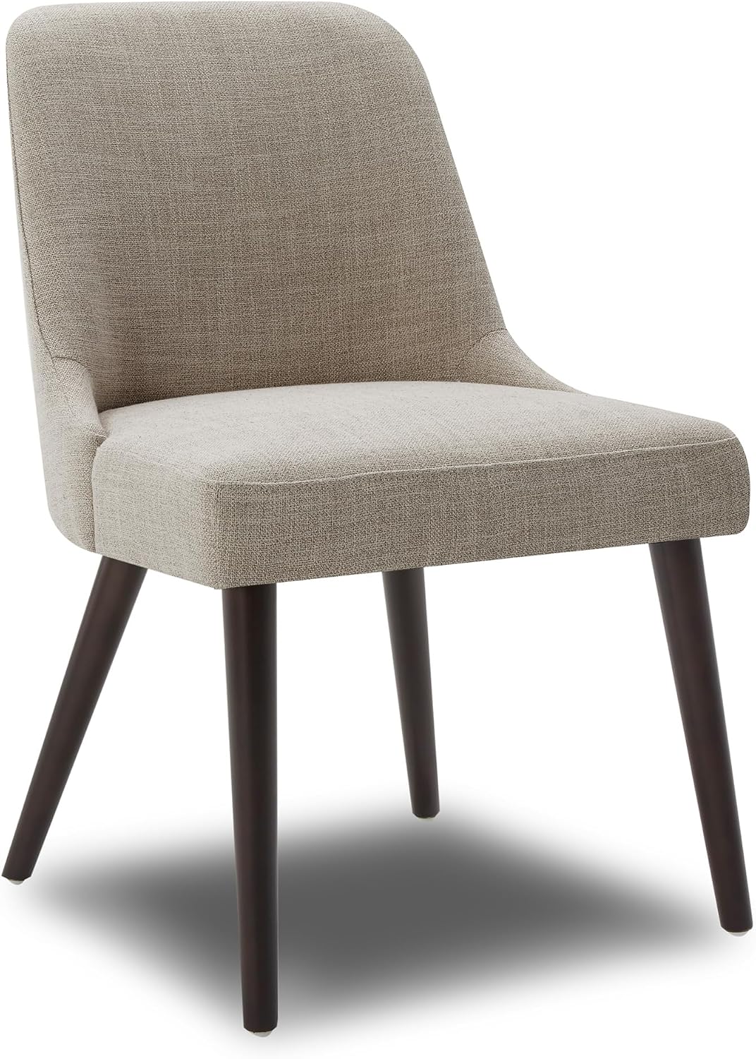 CHITA Mid-Century Modern Dining Chair, Upholstered Fabric Accent Chair for Dining Room, Set of 4,Beige