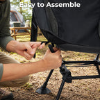Camping Ultralight Chair,Folding Compact Chair with Anti-Sinking Large Feet and Storage Bag,Backpack Chair for Hiking,Travel,Beach
