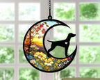 Personalized Dog Memorial, Custom Name Vizsla Dog Christmas Ornament with Name, Custom Breeds, Pet Loss Light Catcher, Gifts for Lovers Loss of Pet Sympathy on Mothers Day Christmas