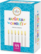 The Dreidel Company Menorah Candles Chanukah Candles 44 White Hanukkah Candles for All 8 Nights of Chanukah (Single)