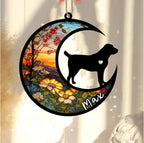 Personalized Dog Memorial, Custom Name Central Asian Shepherd Dog Christmas Ornament with Name, Custom Breeds, Pet Loss Light Catcher, Gifts for Lovers Loss of Pet Sympathy on Mothers Day Christmas