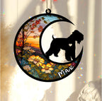 Personalized Dog Memorial, Custom Name Soft-Coated Wheaten Terrier Dog Christmas Ornament, Custom Breeds, Pet Loss Light Catcher, Gifts for Lovers Loss of Pet Sympathy on Mothers Day Christmas