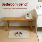 Wood Bench Indoor Farmhouse Skinny Entryway Bench Hallway Foyer with Sturdy | Rustic Indoor Bench End of Bed, Norrow Solid Wood Benches for Bedroom Living Room 31.4 x10.2 inch