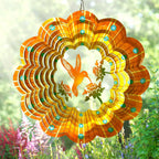 Goolyrusim Hummingbird Wind Spinner, Hummingbird Gifts for Women Mem, Humming Bird Wind Spinners Outdoor, 3D Hanging Wind Sculptures, Metal Art Yard Decoration, Garden Decor, Unique Housewarming Gift