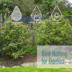 Bird Netting for Garden, Fetanten 7.5 x 65 FT Netting for Garden Protection Vegetables Fruit Trees Blueberry from Birds Deer Poultry, Heavy Duty Woven Mesh Net Animal Fencing with Ties and Staples