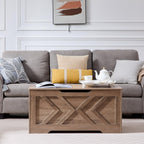 39.4” Storage Bench, Extra Large Entryway Bench with Storage,Storage Chest with 2 Safety Hinges,Blanket Storage,Shoe Storage Chest for Bedroom,Living Room,Easy Assembly. (Greige)