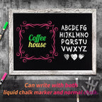 Chalkboard 12x16 inches, 3 Pack Non-Magnetic Blackboard, Rustic White Wooden Framed Chalkboards for Wedding, Kitchen and Home Decor