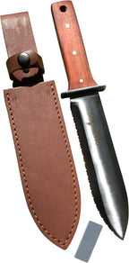 Garden Guru Hori Hori Garden Knife Supreme Set for Weeding, Digging, and Cultivating - Stainless Steel Full Tang Blade | Marks for Measuring Planting Depth | Premium Leather Sheath - 1 Case (30 Pcs)