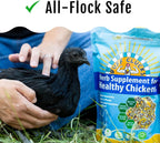 Herb Supplement for Backyard Chickens - Natural Chicken Treats, Poultry Feed Botanical Mix, Plant-Based Coop Snacks for Daily Wellness, Feather Quality, Egg Production, USA (20 LB)
