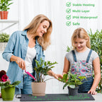 10 x 20.75Inch Seedling Heat Mat for Rapid Seed Germination, Waterproof Plant Heating Pad Seed Starter Warming Mat Indoor for Greenhouse Hydroponic Propagation Brewing Terrarium Reptile,2 Packs