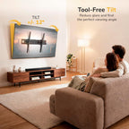 Mount-It! UL Certified Tilting TV Wall Mount for Most 43-90 Inch Flat Screen TVs, Heavy Duty Wall Mount TV Bracket Max VESA 800x400, Holds up to 110 lb, Tilting Display Bracket Fits 70, 80, 90 inch