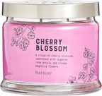 PartyLite 3-Wick Jar Candle, Highly Fragranced Clean Burning Glass Candle, 25-45 Hours Burn Time (Cherry Blossom)