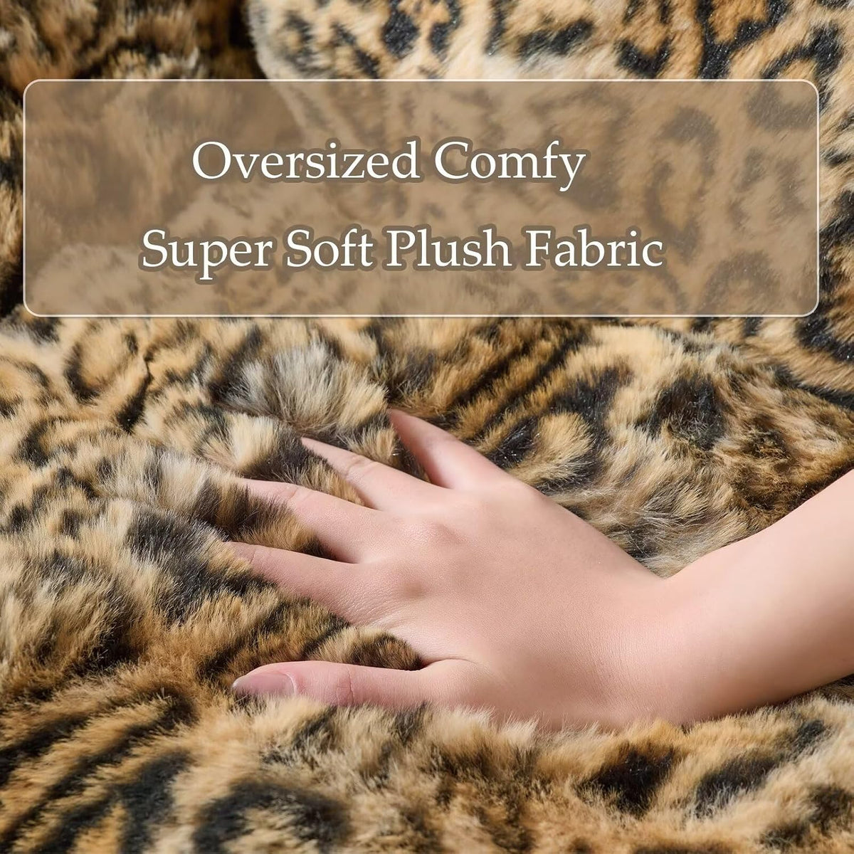 Giant Bean Bag Chair,Oversized Plush Comfy Bean Bag Sofa for Adults and Kids,Ultra Soft Living Room Bedroom Game Room Bean Bags with Armrests-Leopard Brown