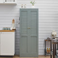 Freestanding Pantry Cabinet with 4 Adjustable Shelves for Kitchen | Space-Saving Furniture-Style Design, Durable Steel Construction