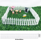 Miniature Fairy Garden Fence 35 Inches,Fairy Garden Accessories Outdoor Wood Picket Fence,DIY Flowerpot Decoration DIY Wood Picket Fence, Miniature Decoration Mini Ornament for Dollhouse