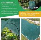 Plant Covers Freeze Protection, 10x50ft Green Frost Blanket for Winter, 1.23 oz/yd² Fabric, Premium Frost Protection Cover, Breathable Garden Row Covers for Outdoor Plants
