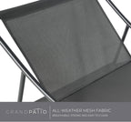 Grand patio Rocking Chair Indoor and Outdoor, Metal Patio Lounge Rocking Chair with Thick Cushion, Comfy Modern Rocker for Living Room Porch Backyard