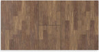 Signature Design by Ashley Wildenauer Extendable Dining Table, Farmhouse | Hardwood solids, Mango wood veneer, MDF substrate, Trestle base, Self-storing butterfly leaf, Seats 8, 60 to 78 inch length
