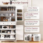 71" Tall Kitchen Pantry Cabinet with Storage, Cupboard for Kitchen