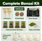 Bonsai Tree Kit 𝗨𝗦𝗔 Gifts for Men & Women - Grow 4 Bonsai Trees - Unique Gardening Crafts for Adults, DIY Hobbies for Plant Lovers & Gardeners - Unusual Christmas Gift Ideas for Mom & Dad