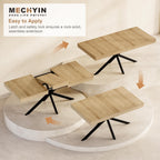 Extendable Dining Room Table for 4 6 8, 55"-71" Long Rectangle Kitchen Table,Wood Expandable Dining Table with Hidden Leaf & Storage, Space Saving, For Kitchen Dining Living Room, Farmhouse, Oak