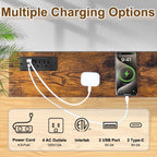 70.8" Narrow Console Table with Outlet, 5.9" Sofa Table Behind Couch Wall Mounted, 2 Pack with 4 Power Outlets 4 USB-C Ports 4.9ft Cord for Entryway, Hallway, Living Room, Rustic Brown