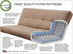 Kodiak Furniture Futon Set, Full, White
