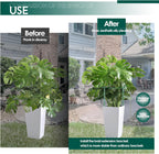 6 Pack 30 inch Plant Support Stakes, Heavy-Duty Half Round Peony Support, Garden Plant Stakes Cage for Outdoor Plants, Peony, Tomato, Hydrangea, (15In Support +15In Stainless Extension Tubes)