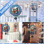3D Snowman Wind Spinners for Yard and Garden Christmas Decor 12 Inch Outdoor Metal Stainless Steel Wind Spinner Unique Gift Xmas Wind Sculptures