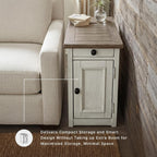Signature Design by Ashley Bolanburg Farmhouse End Table with USB & Outlets