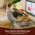 Folding TV Tray Adjustable Dinner - Trays for Eating On Couch Wooden Tables Mate Stand Foldable Desk with Cup Holder Portable