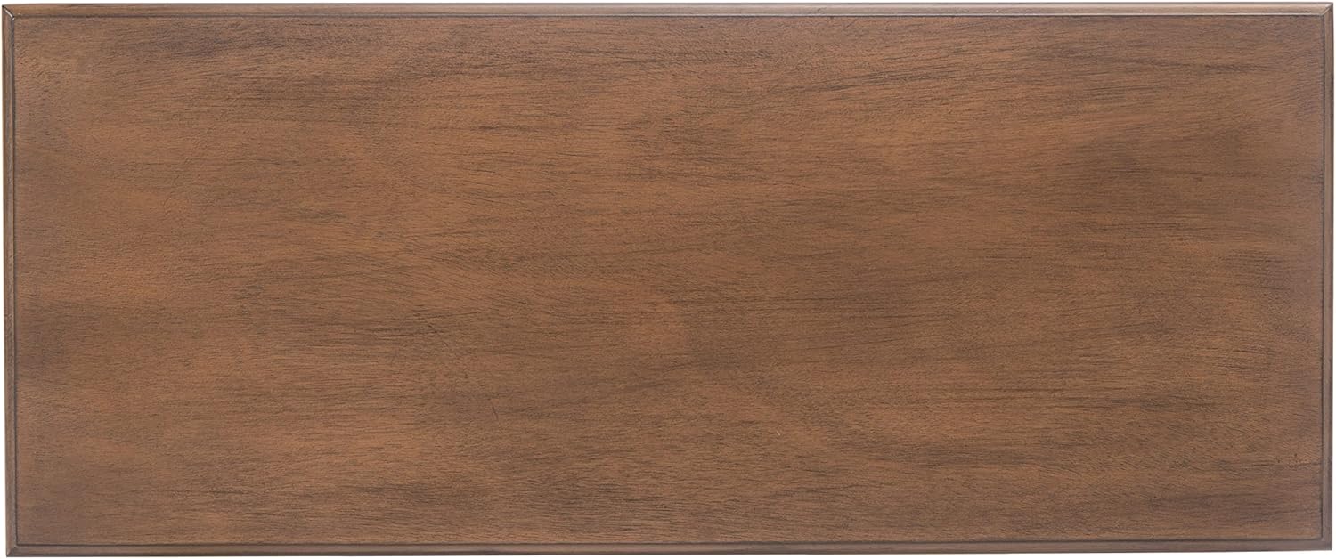 SAFAVIEH Furniture - Tinsley Rectangle Console Table - Brown - Solid Wood - Farmhouse Turned-Leg Design - Ideal for Entryway, Living Room, Hallway, 28"W x 11.75"D x 28"H (CNS5724C)