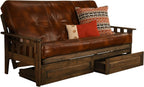 Kodiak Furniture Tucson Full Size Futon Set, Oregon Trail Saddle