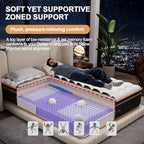 Full Mattress 10 Inch, Hybrid Mattress Queen Size Bed in a Box, Memory Foam and Individual Pocket Springs, Edge Support, Motion Isolation & Pressure Relief, Medium Firm, 365-Night Trial