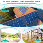 Frienda 2 Roll 82 ft Vented Polycarbonate Tape Dustproof Waterproof Self Adhesive Greenhouse Tape UV Heat Resistant for Polycarbonate Greenhouse Panel Roofing Multi Wall Panels Outdoor Repairs (25 mm)